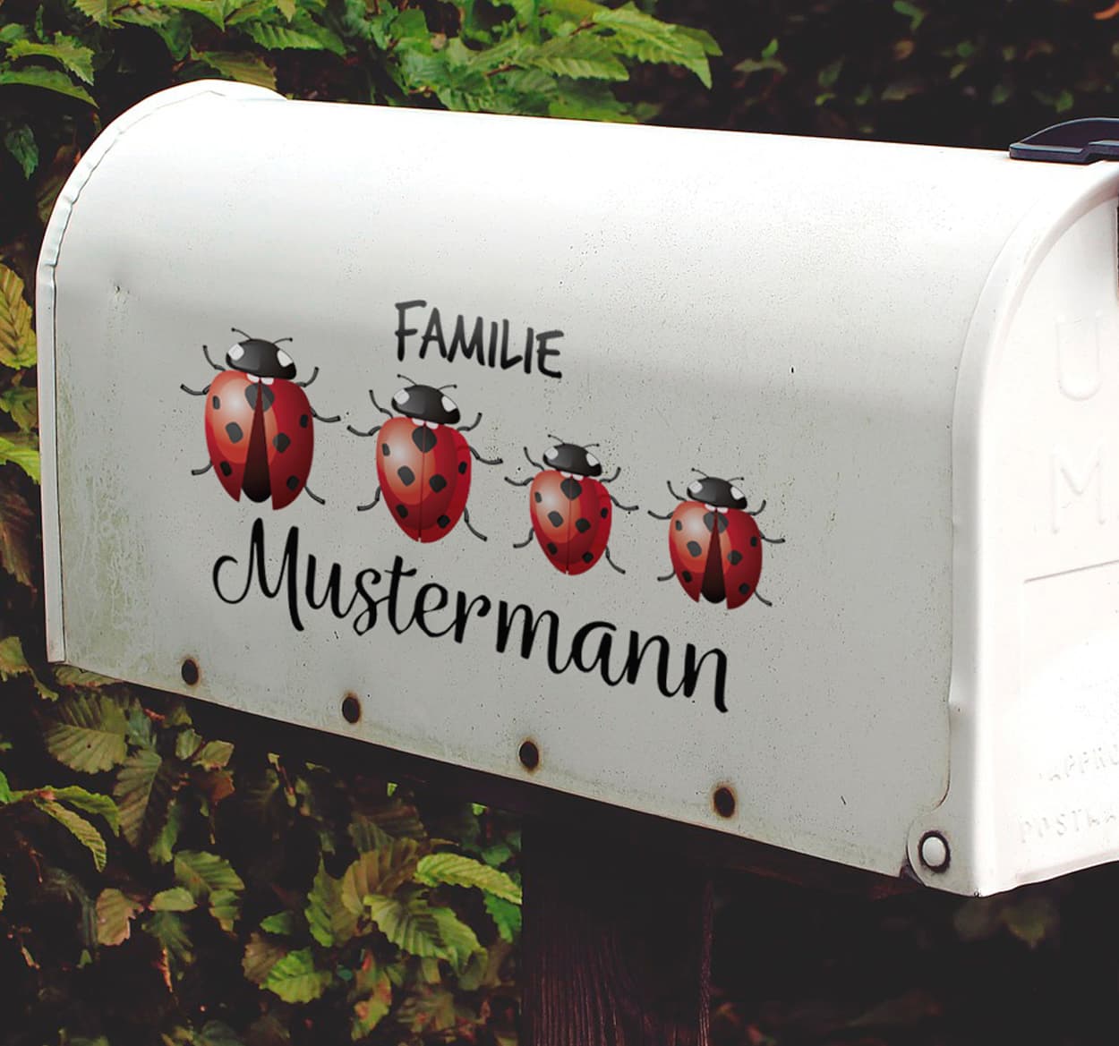 Nyckelpiga familjens textväggdekor