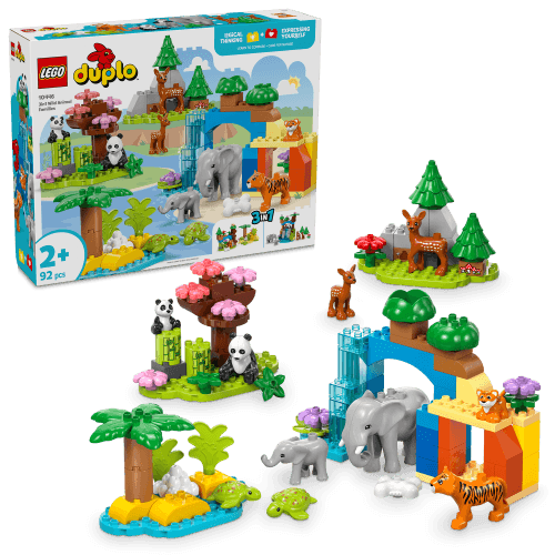 LEGO DUPLO 3 i 1 Vilda djurfamiljer 10446