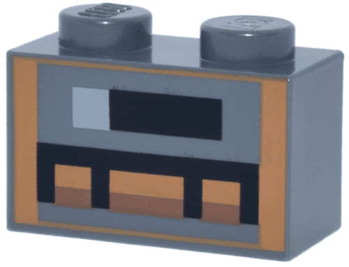 LEGO Minecraft Smoker Brick 1x2 Mörkgrå R0245-6584113