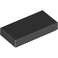 LEGO Flat Tile 1x2 Svart B2705-306926