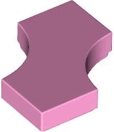 LEGO Tile 2x2 W. Cut Out Rosa 6541877-B2588