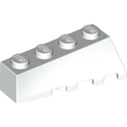 LEGO Left Brick 2x4 W. Bow/Angle Vit B3130-4179873