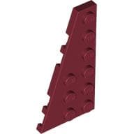 LEGO Left Plate 3x6 W. Angle Mörkröd B2860-4539069