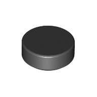 LEGO Flat Tile Round 1x1 Svart B0356-6284070