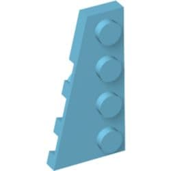 LEGO Left Plate 2x4 W. Angle Medium Azur B3322-6296847