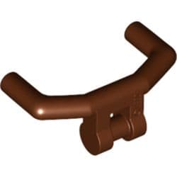 LEGO Handlebar W. 3.2 Shaft/Bar Ends Rödbrun 6327818-R1010