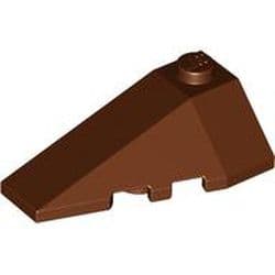 LEGO Left Roof Tile 2x4 W. Angle Rödbrun B0060-6469996