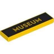 LEGO Flat Tile 1x4 Museum No.217 Gul R1605-6495161