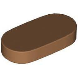 LEGO Tile 1x2 1/2 Circle Medium Nougat 6507790-B1811
