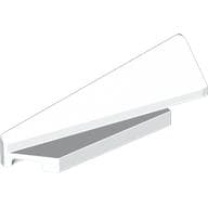 LEGO Left Design Element 1x5x11/3 No.1 Vit 6532413-B2130