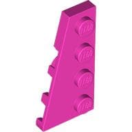LEGO Left Plate W. Angle 2x4 Cerise B3386-6554313