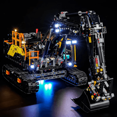 Belysning till Technic Volvo EC500 Hybrid grävmaskin 42215 LGK791