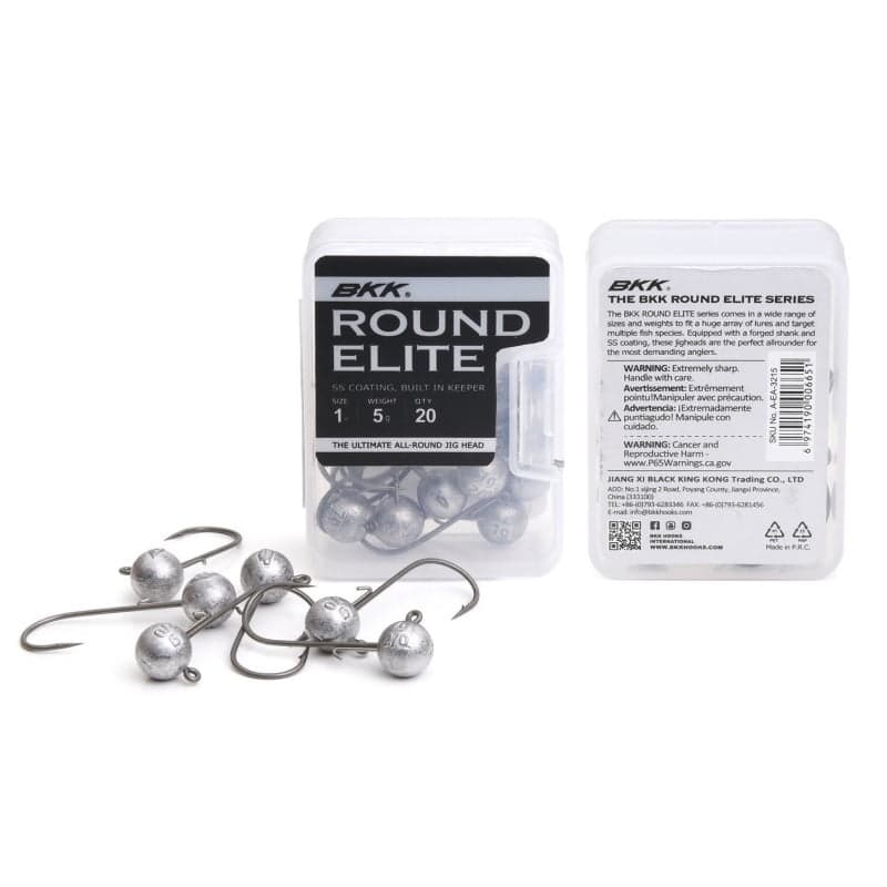 BKK Round Elite Jig Head 5g - 4/0# 20-pack