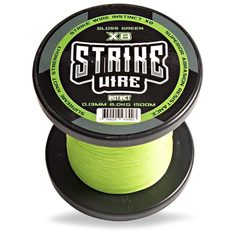 Strike Wire Instinct Braid X8 - 0,23mm/ 16kg -1500m - Gloss Green