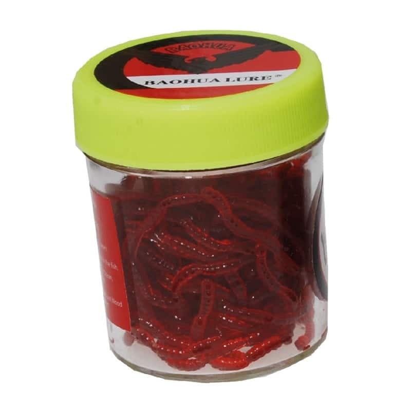 Baohua Lure Bloodworm Blodröd Sjunkande