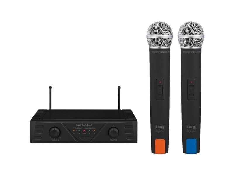 TXS-812SET trådlöst 2-kanals mikrofonsystem, 863.80/864.20 MHz (inkl. 2 sändare & 1 mottagare)