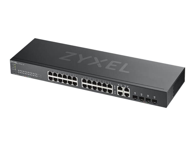 Zyxel GS1920-24v2 - Switch - smart - 24 x 10/100/1000 + 4 x kombinations-Gigabit SFP - rackmonterbar