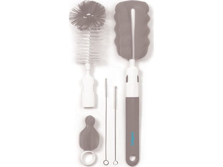 Set med flask- och nappflaskborstar 735/03 med utbytbart skaft