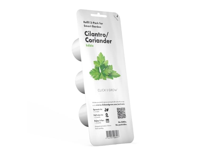 Click & Grow Cilantro/Coriander, Ätlig växt, koriander, Påfyllning, Snabbodlade (3-5 veckor), 7 - 14 dagar, 1 - 2 månad (er)