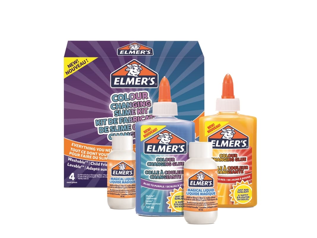 Elmers färgskiftande DIY-slime-kit