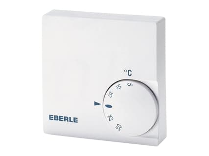 Eberle RTR-E 6121, Hvid, IP30, 5 - 30 °C, °C, Strøm, 230 V