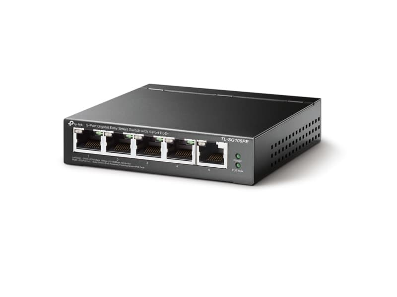 TP-Link TL-SG105PE, hanterad, L2, Gigabit Ethernet (10/100/1000), Strömförsörjning via Ethernet (PoE) stöd