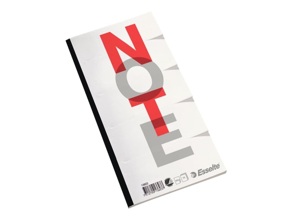 Esselte Office Phone/Note-Pads perforated 5-split, 75 pages - 100 pcs bundle
