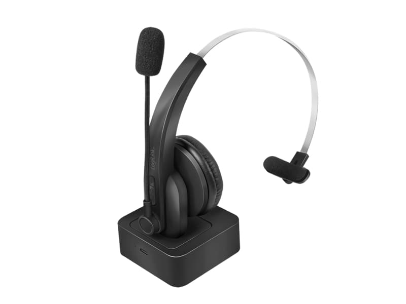 LogiLink BT0059, Trådlös, Kontor/callcenter, 20 - 20000 hz, 180 g, Headset, Svart