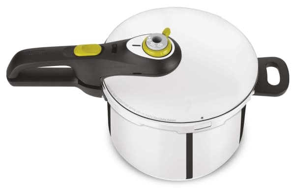 Tefal YS22Q25, 6 l, Keramiska, gas, halogen, Induktion, Gjutjärnsplattor, Svart, Rostfritt stål, 22 cm, Rostfritt stål, 6 personer