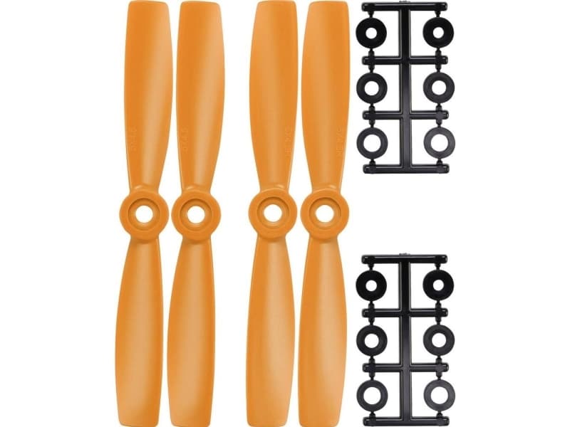 HQ Prop Race Copter propellersats grind HQ Prop BN5X4,5O &amp  BN5X4,5RO, 2-bladig Bullnose