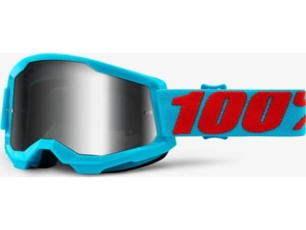 100% glasögon 100% STRATA 2 SUMMIT (silver spegel Anti-Fog, LT 25%+/-5%)