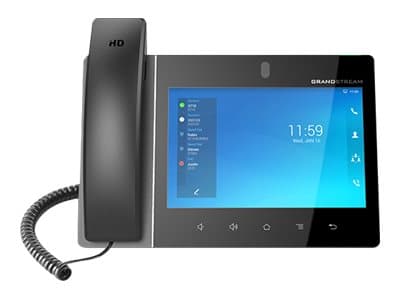Grandstream GXV3480 - IP-videotelefon - med digital kamera, Bluetooth interface - IEEE 802.11a/b/g/n/ac/ax (Wi-Fi) / Bluetooth 5.0 - 12-riktad