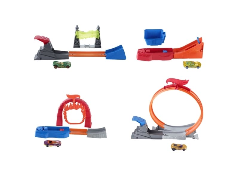 Hot Wheels Action RACERALLY SORTIMENT, Bana för leksaksfordon, 4 Šr, Plast, Blandade färger