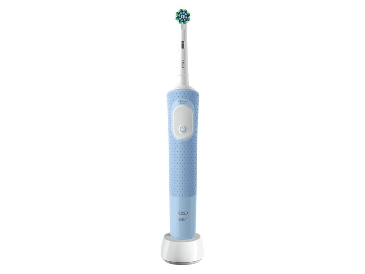 Oral-B Vitality Pro, Vuxen, Roterande och oscillerande tandborste, Daglig vård, Känslig, Grå, Vit, 2 min, Grå, Vit