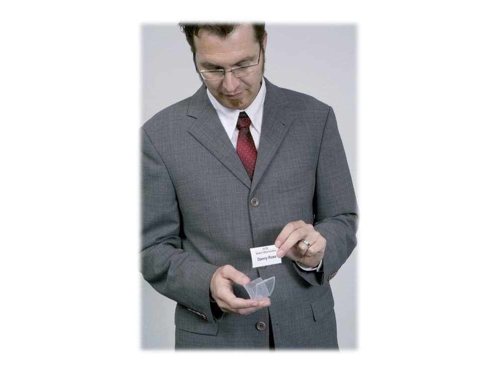 Kongressklistermärke Durable Click fold, med magnet, 5,4 x 9 cm, 10 st.