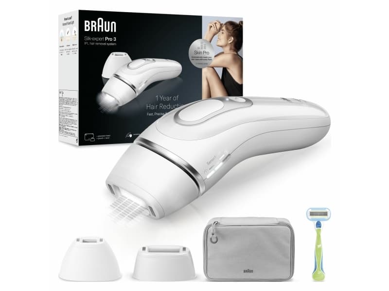 Braun Silk-expert Pro PL3122, Vit, Intensivt pulserat ljus (IPL), 4 J/cm², Växelström