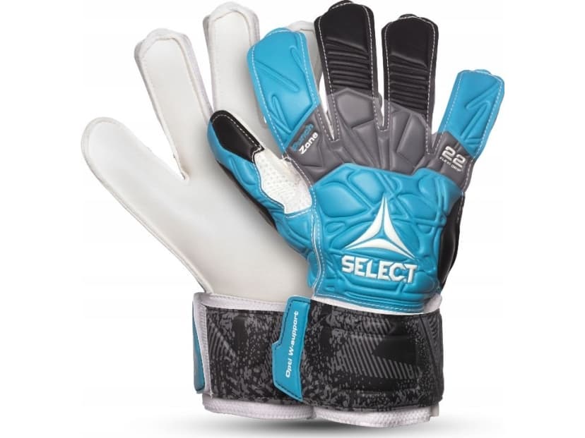Målvaktshandskar Select 22 Flexi Grip Flat Cut 2019 blå/grå/vit str. 7