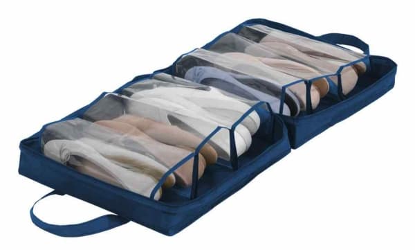 Wenko Skopåse Business 36,5 x 14,5 cm polyester marinblå