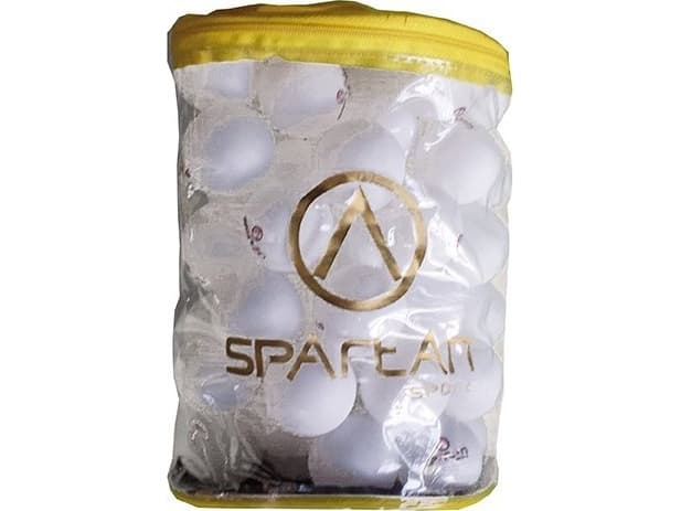 Spartan pingisbollar för träning, vita, 60 st