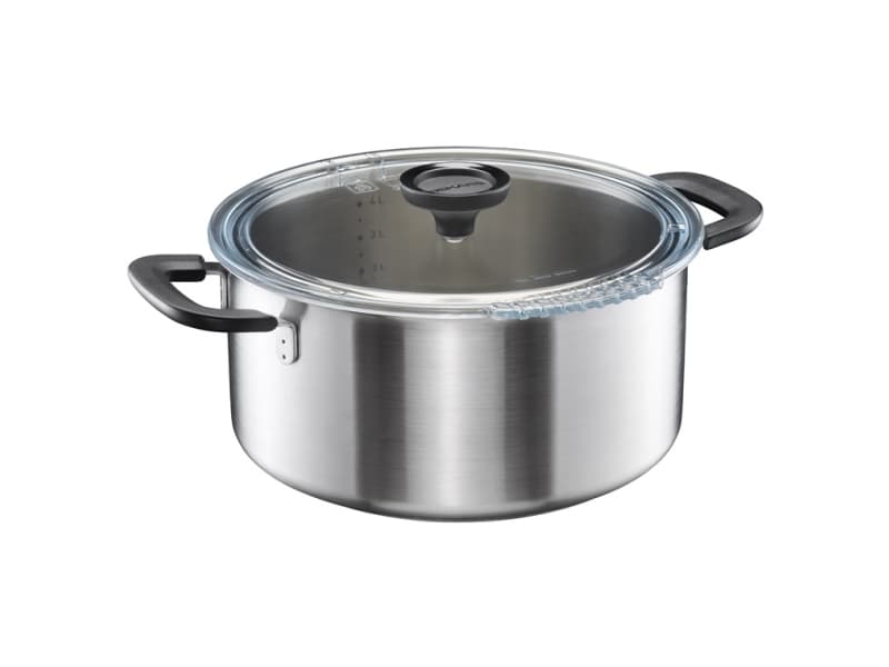 FISKARS kastrull 5L rostfritt stål med lock Functional Form