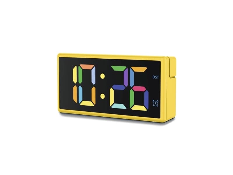 Hama Ibiza, Digital väckarklocka, Rektangel, Gul, inomhus, Vuxen, Pojke/flicka