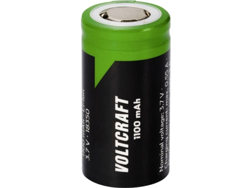 Voltcraft VC-18350 specialbatteri 18350 Flat-Top litium 3,7 V 1100 mAh (VC-16569880)