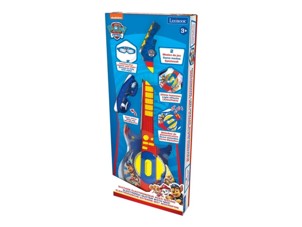 Paw Patrol Elektrisk Gitarr med Ljus och Glasögon med mikrofon