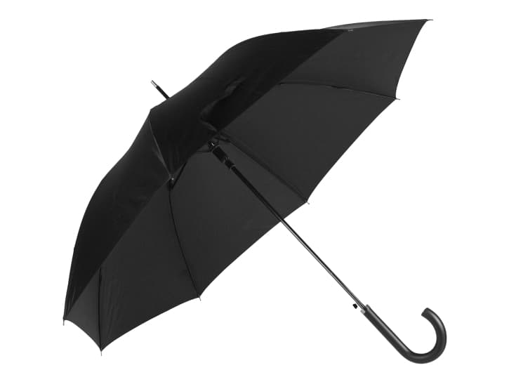 Samsonite Rain Pro, Fullstor, Paraply, Rund, Svart, Glasfiber, Stål