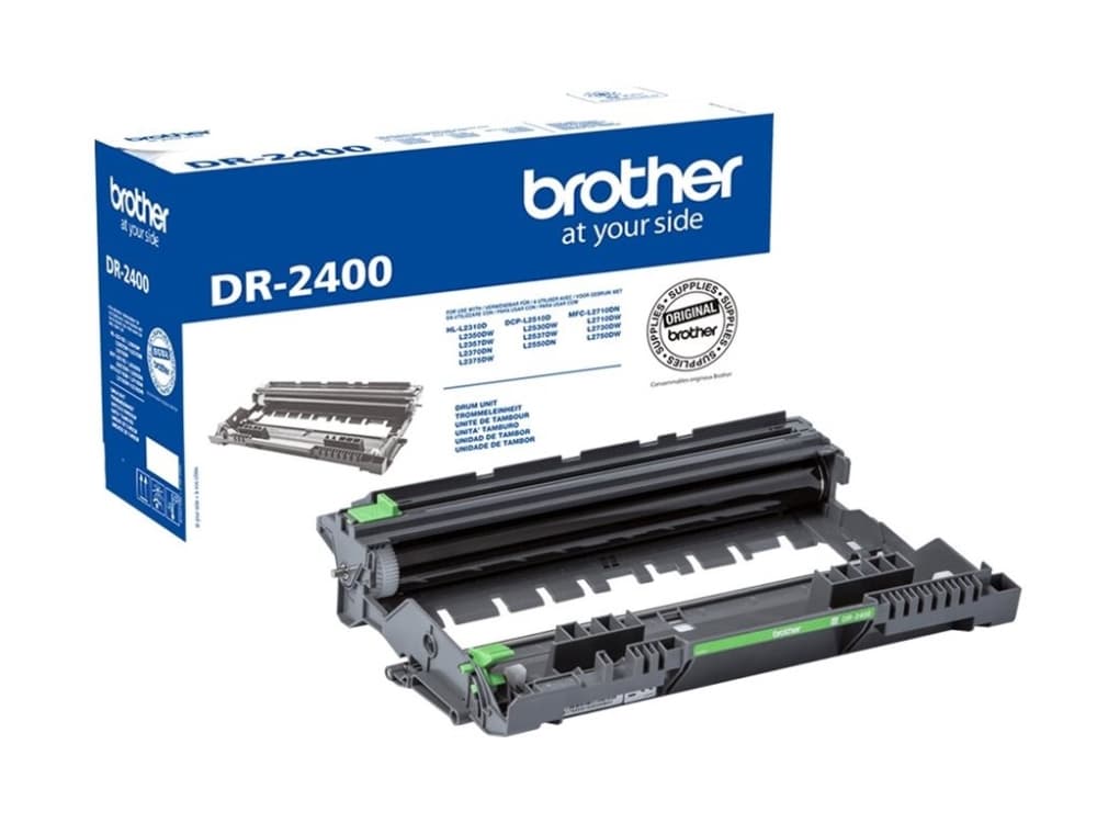 Brother DR2400 - Svart - original - valsenhet - för Brother DCP-L2510, L2530, L2537, L2550, HL-L2310, L2370, L2375, MFC-L2710, L2713