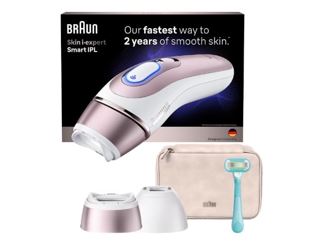 Braun Skin i expert, Intensivt pulserat ljus (IPL), Rose Gold, Vit, AC, 100 - 240 V, 50/60 hz, 70 mm