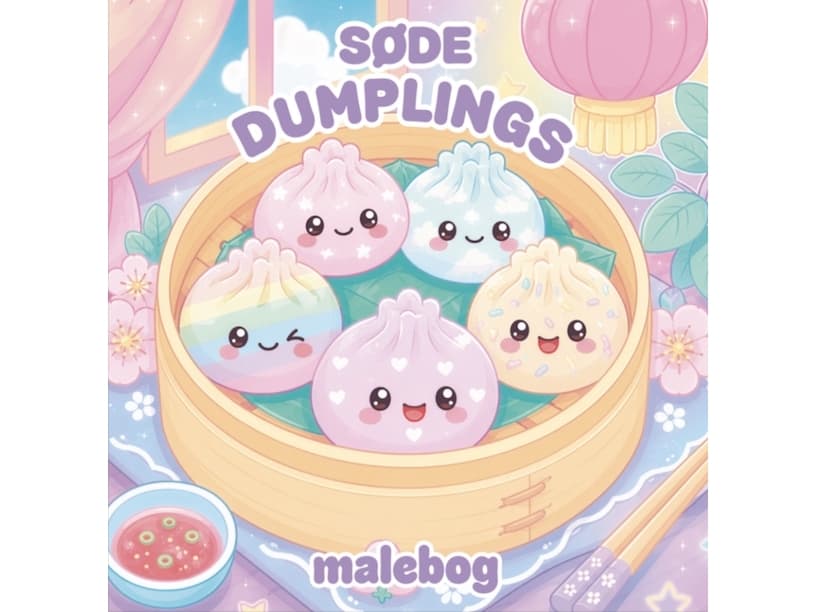 Söta dumplings målarbok