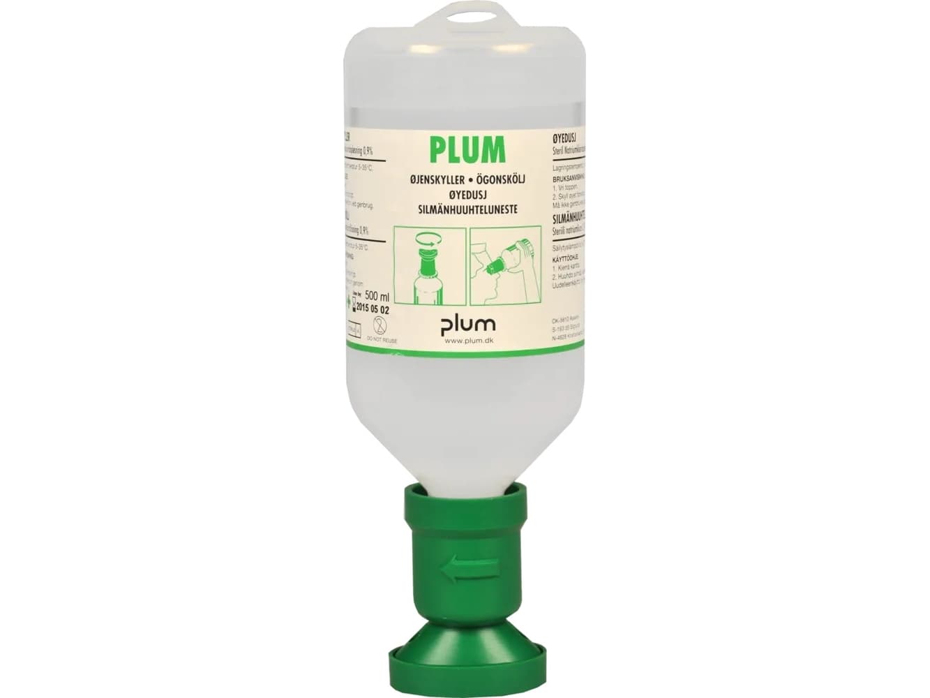 Plum øjenskylleflaske, 500 ml