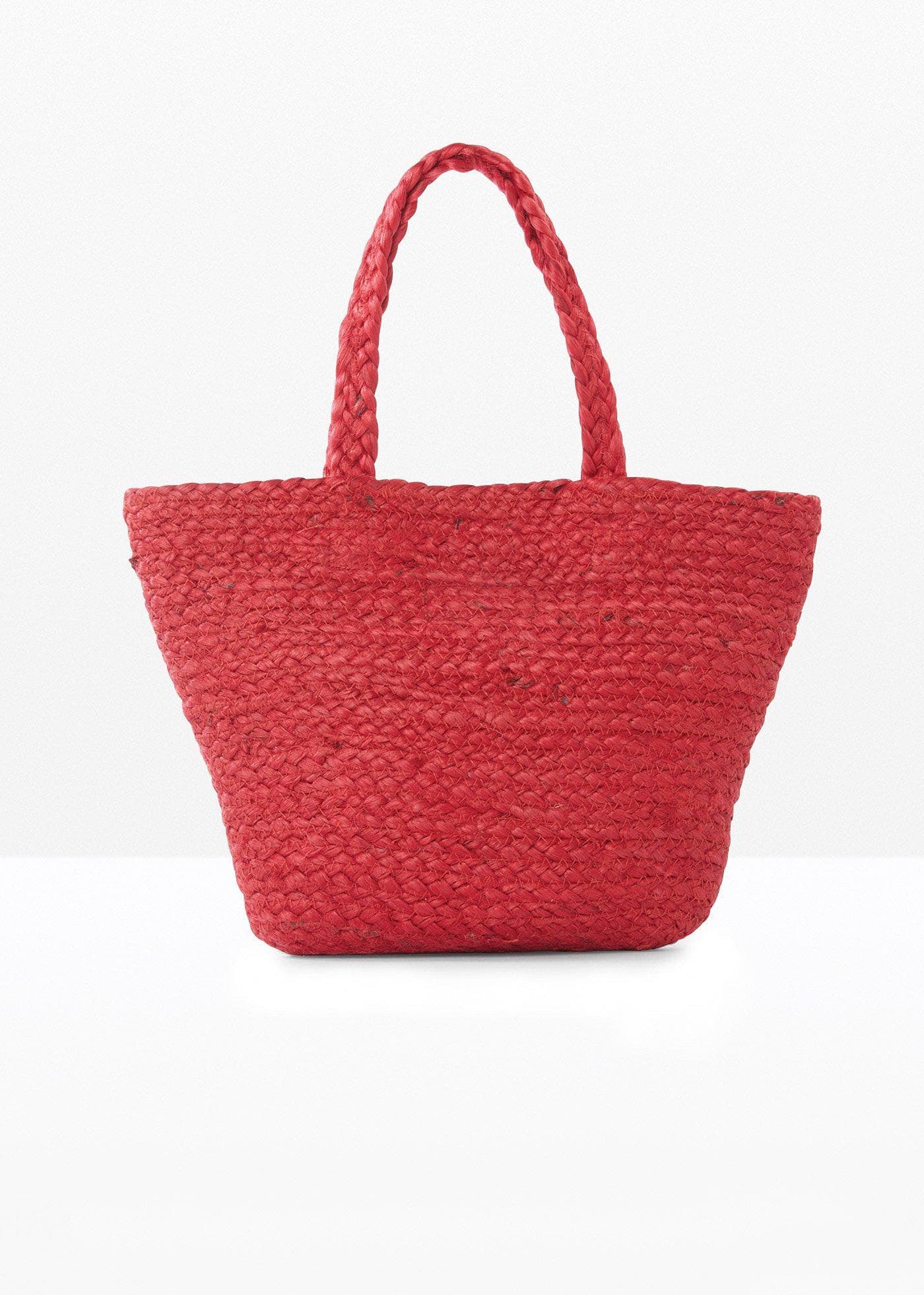 Liten shoppingväska med halmlook