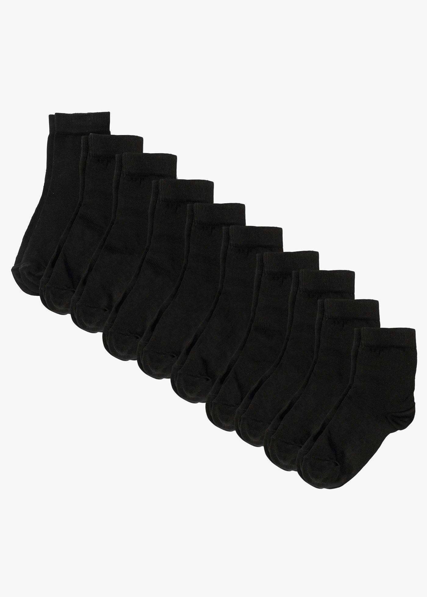 Korta strumpor (10-pack), med ekologisk bomull